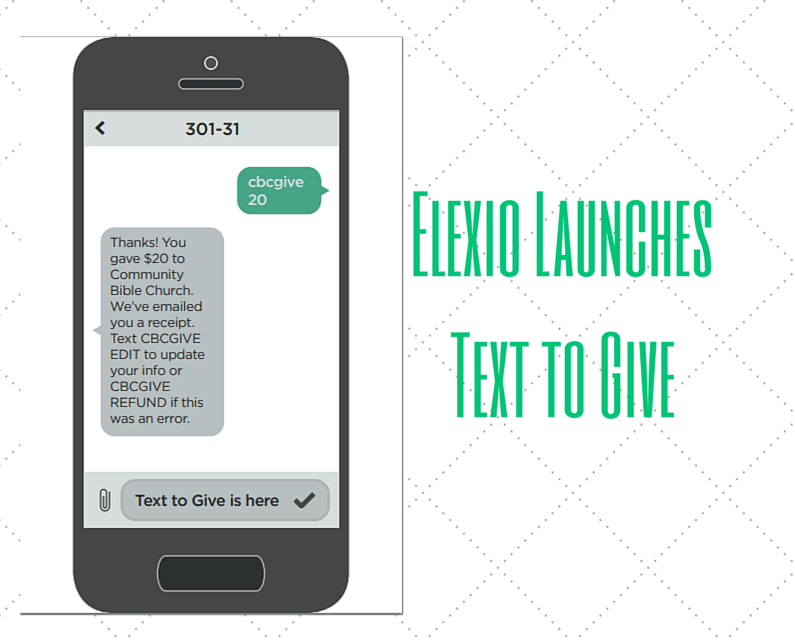 Elexio Launches Text to Give