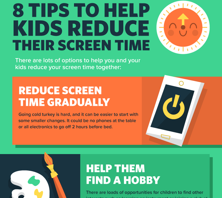 8 Tips to Help Kids Reduce Their Screen Time [Infographic]
