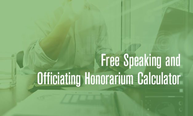 Free Speaking and Officiating Honorarium Calculator